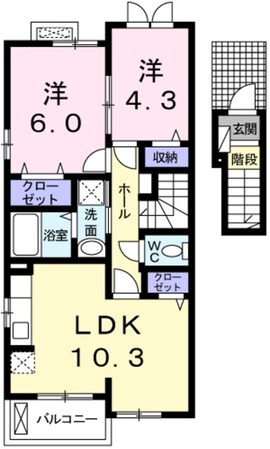 ラフレシールの物件間取画像